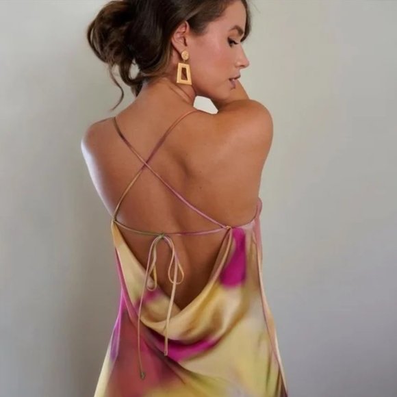 Zara Tie Dye Slip Dress - Picture 5 of 16